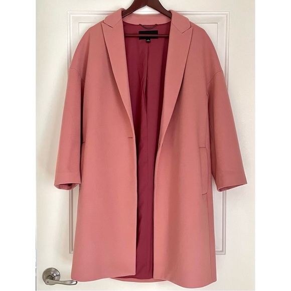 Ann Taylor Cocoon Coat in Pink Size M - Picture 2 of 5
